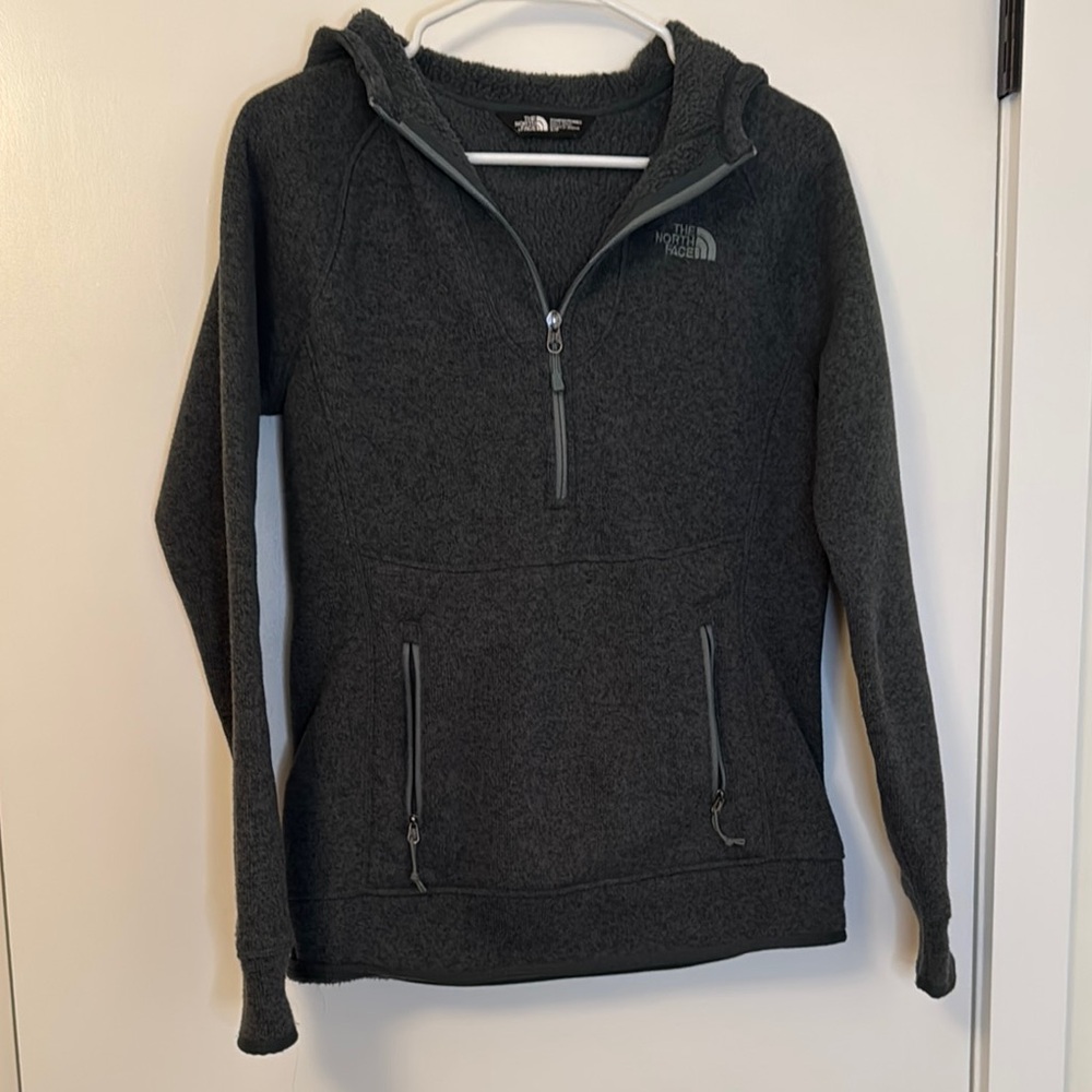 The North Face women’s dark green hoodie